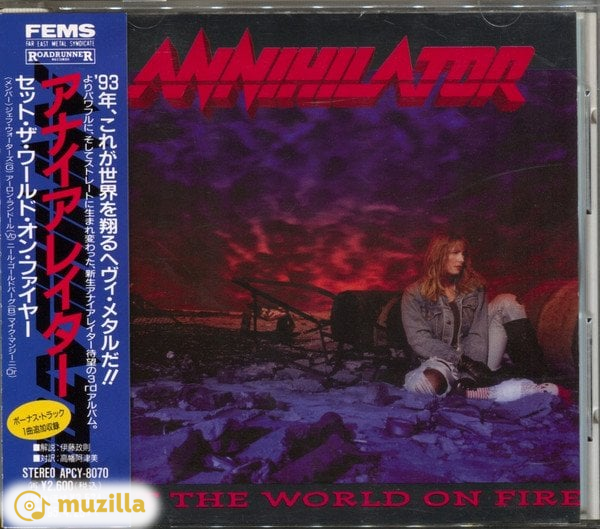 Annihilator - Set The World On Fire CD Japan APCY-8070