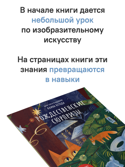 Рождественские сюрпризы. В этой книге можно рисовать, вырезать и клеить!