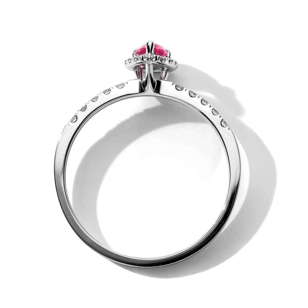 Кольцо с розовой Шпинелью 0.26 карата