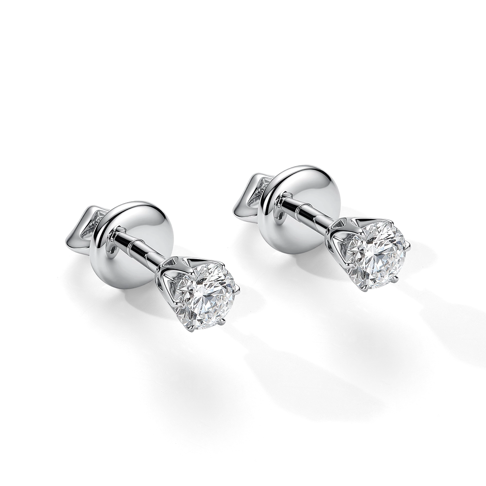 Серьги с бриллиантами 0.60 карата