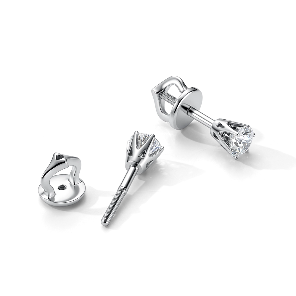 Серьги с бриллиантами 0.60 карата