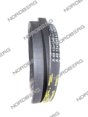 ремень клиновой a 49 li=1245 мм, ld=1275 мм для nce50/280 nordberg nce#bl1245/1275