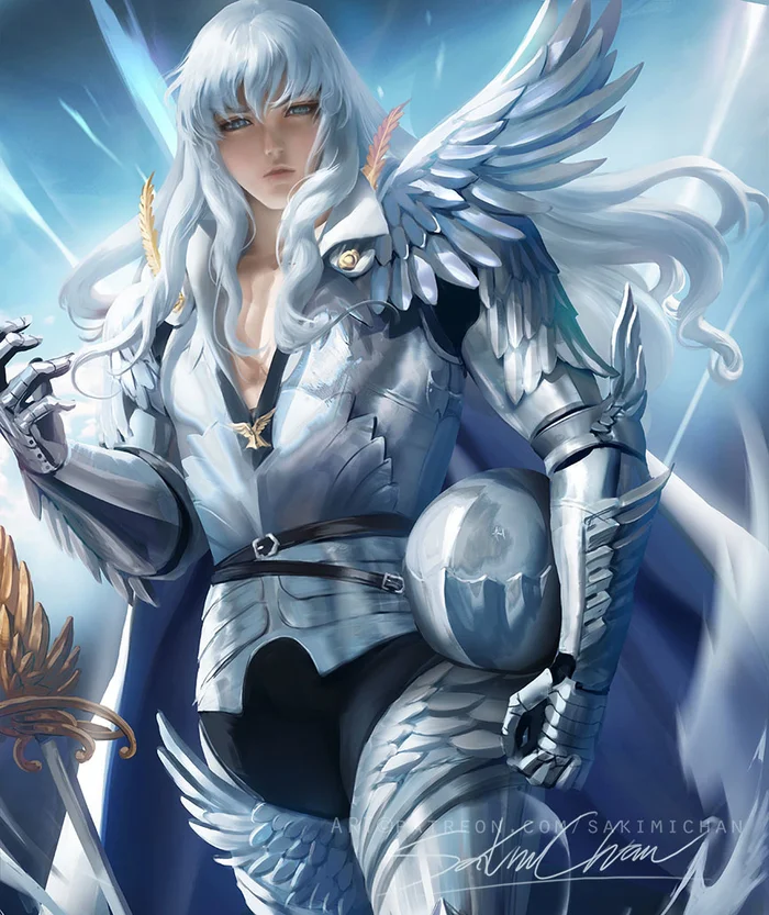 Ястреб света Griffith, Anime Art, Аниме, Берсерк, Sakimichan