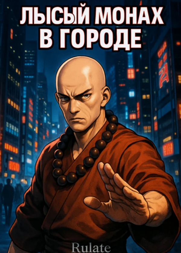 Лысый монах в городе