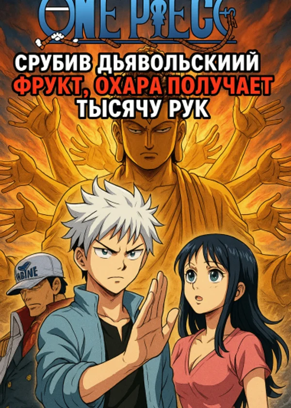 Срубив Дьявольский Фрукт, Охара получает тысячу Рук