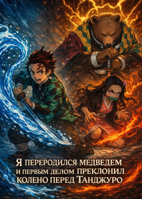 «Клинок, рассекающий демонов: Я переродился медведем и первым делом преклонил колено перед Танджуро»