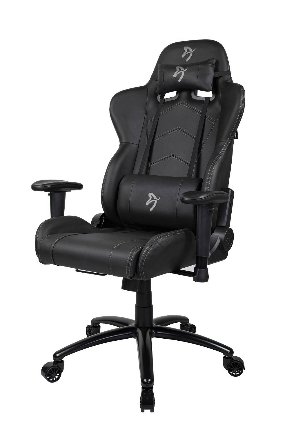 Компьютерное кресло (для геймеров) Arozzi Inizio Black PU - Grey logo