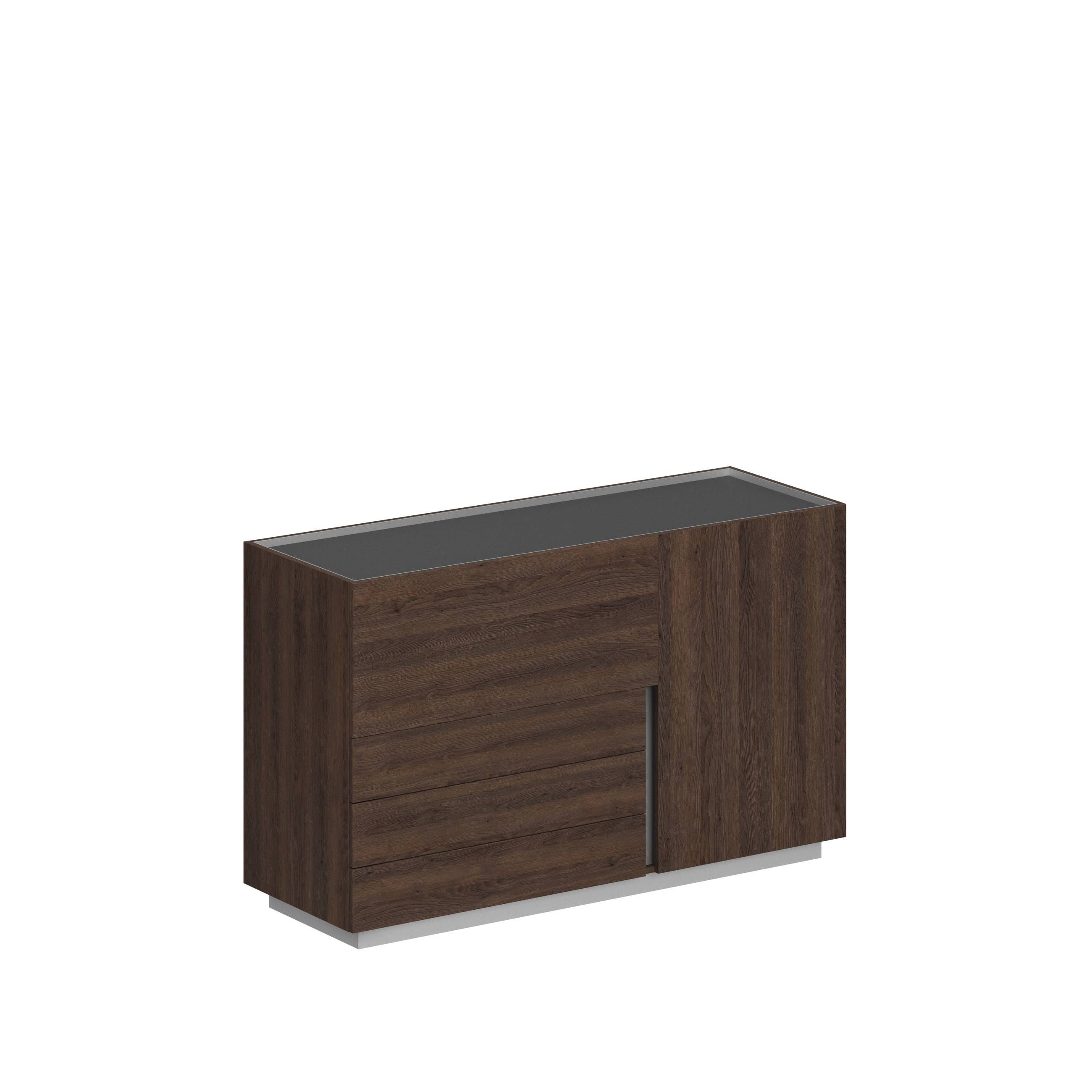 Шкаф 1600x550x975, левый