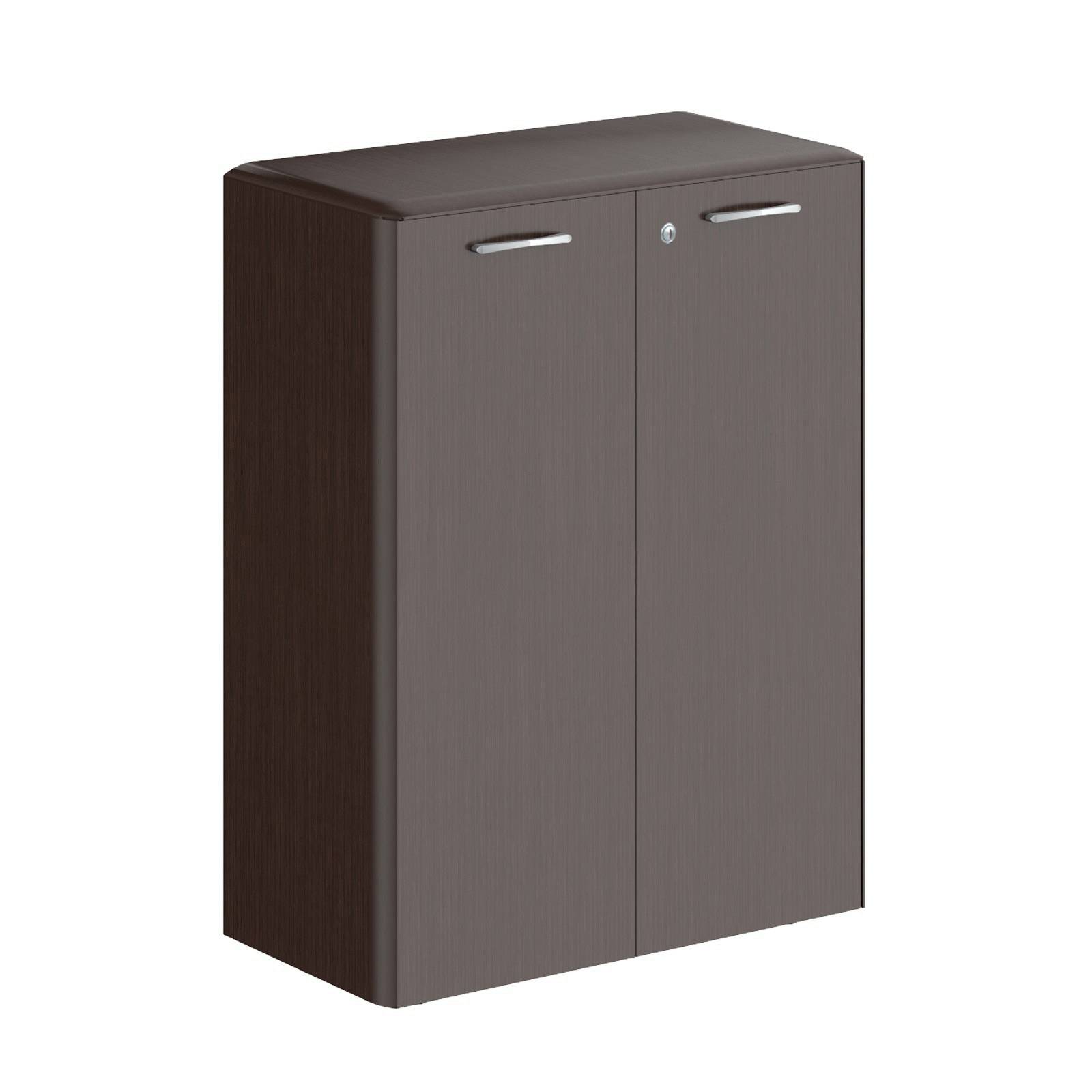 Шкаф средний с замком в дверях и обвязкой DMC 85.1(Z) Венге Магия 892х450х1185 DIONI