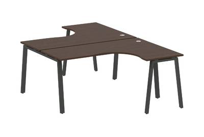 Рабочая станция криволинейная Metal system style БА.РАС-СА-2.4