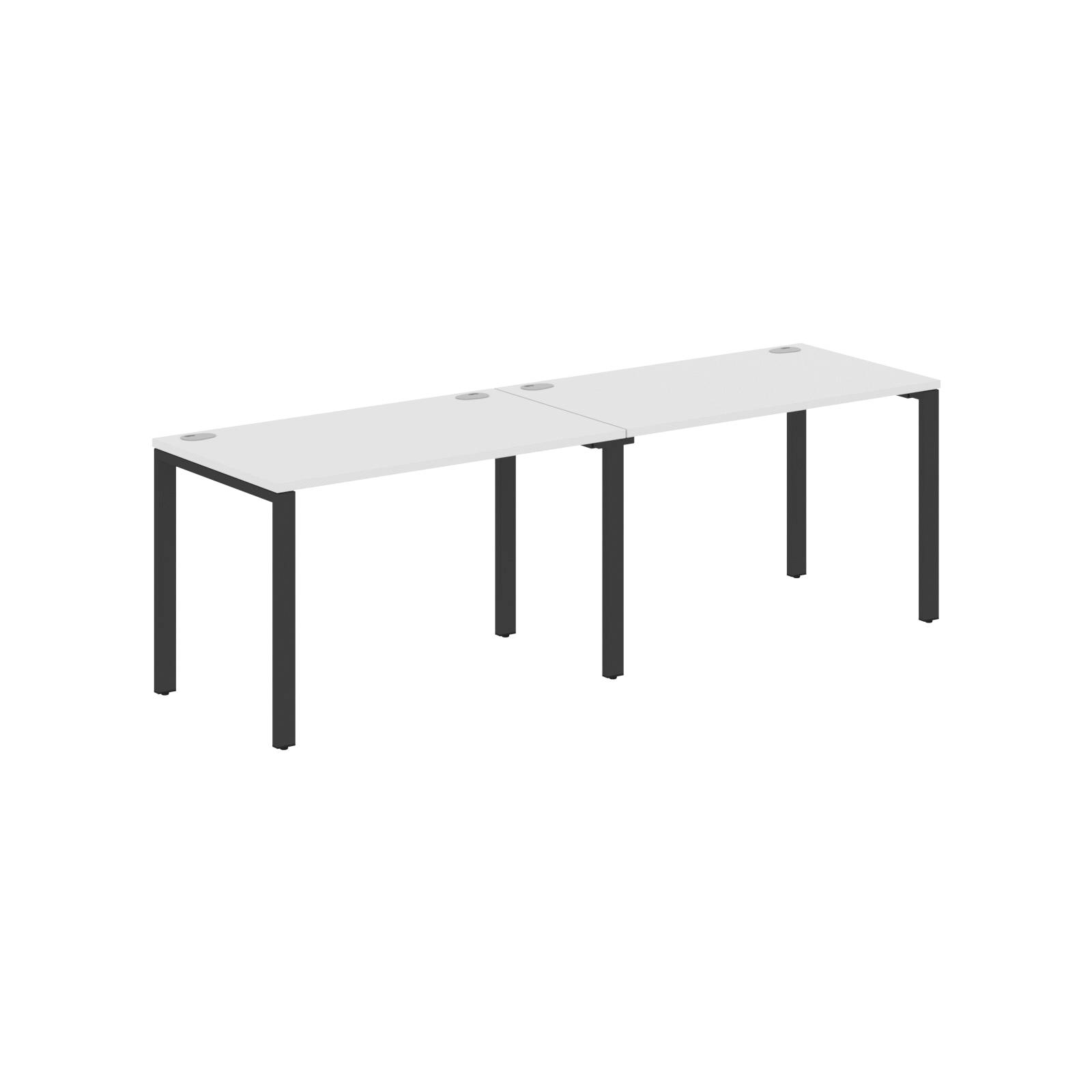 Стол 2-х местный XS6WST 2470 Белый/Антрацит 2400х700х750 XTEN-S60