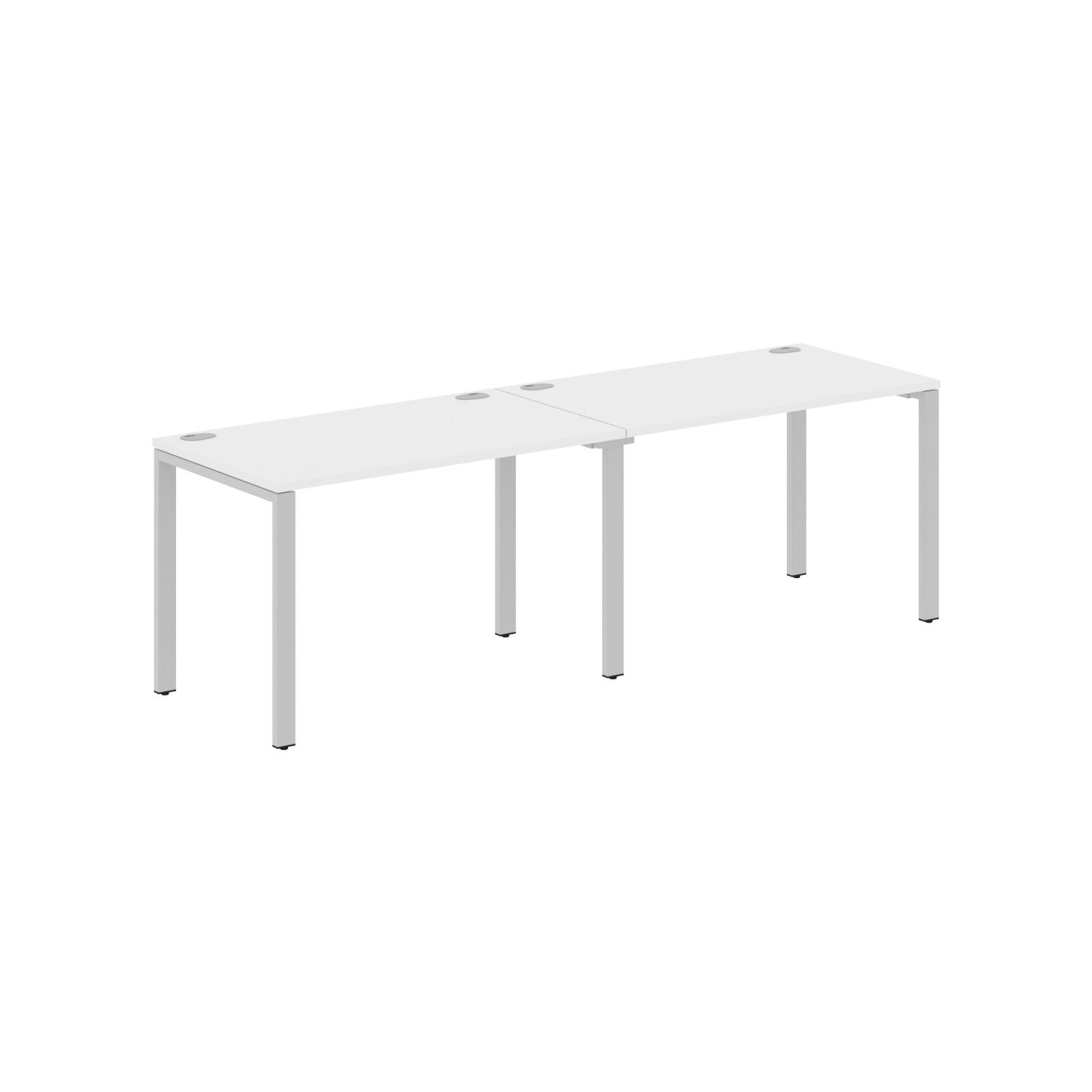 Стол 2-х местный XS6WST 2470 Белый/Серый 2400х700х750 XTEN-S60
