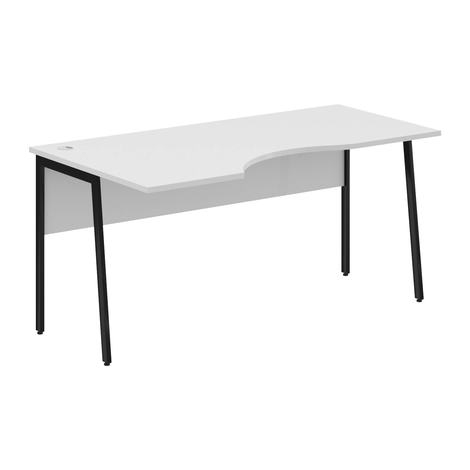 Стол прямой СА-1P(L) Белый/Черный 1600х900х755 IMAGO PLUS