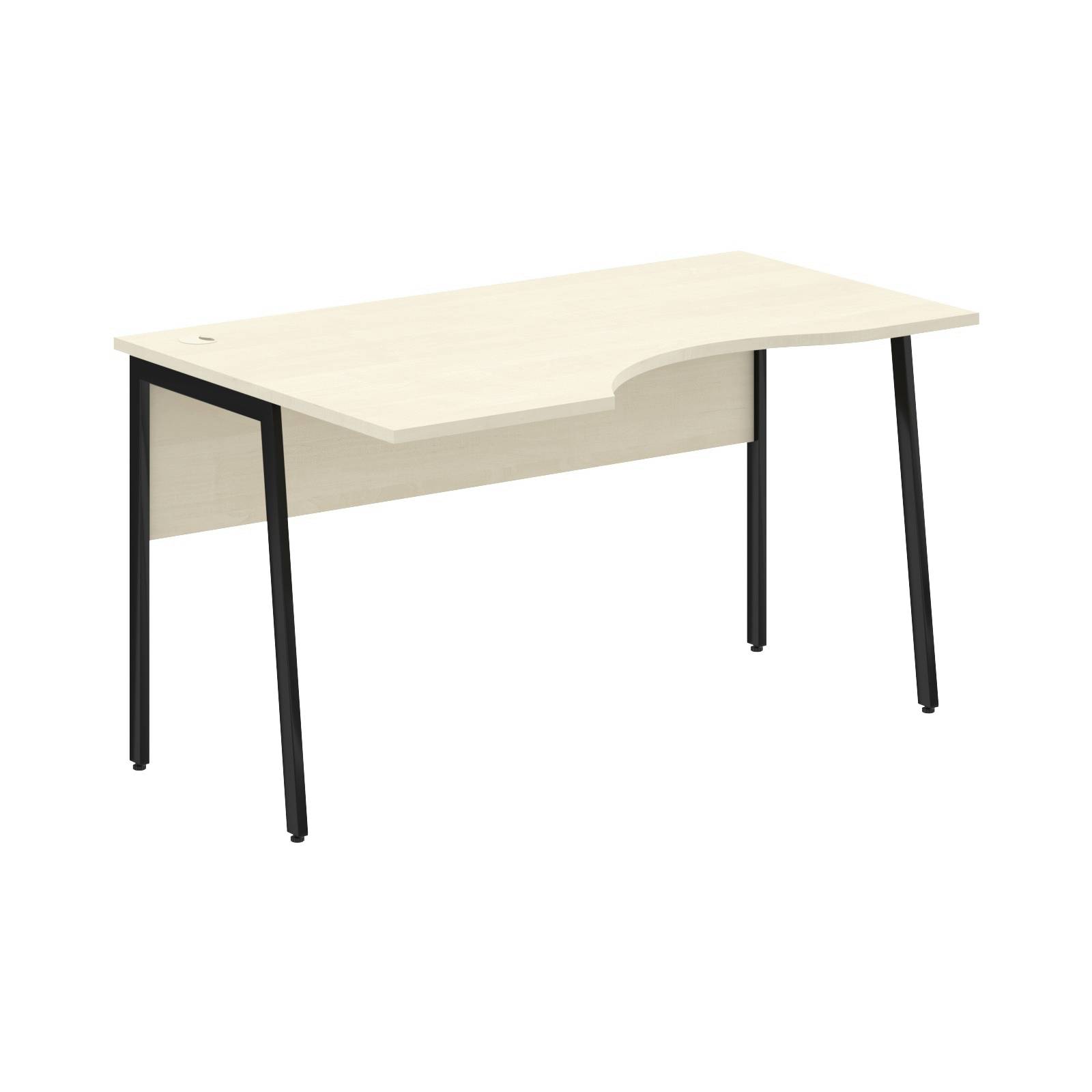 Стол прямой СА-2P(L) Клен*/Черный 1400х900х755 IMAGO PLUS