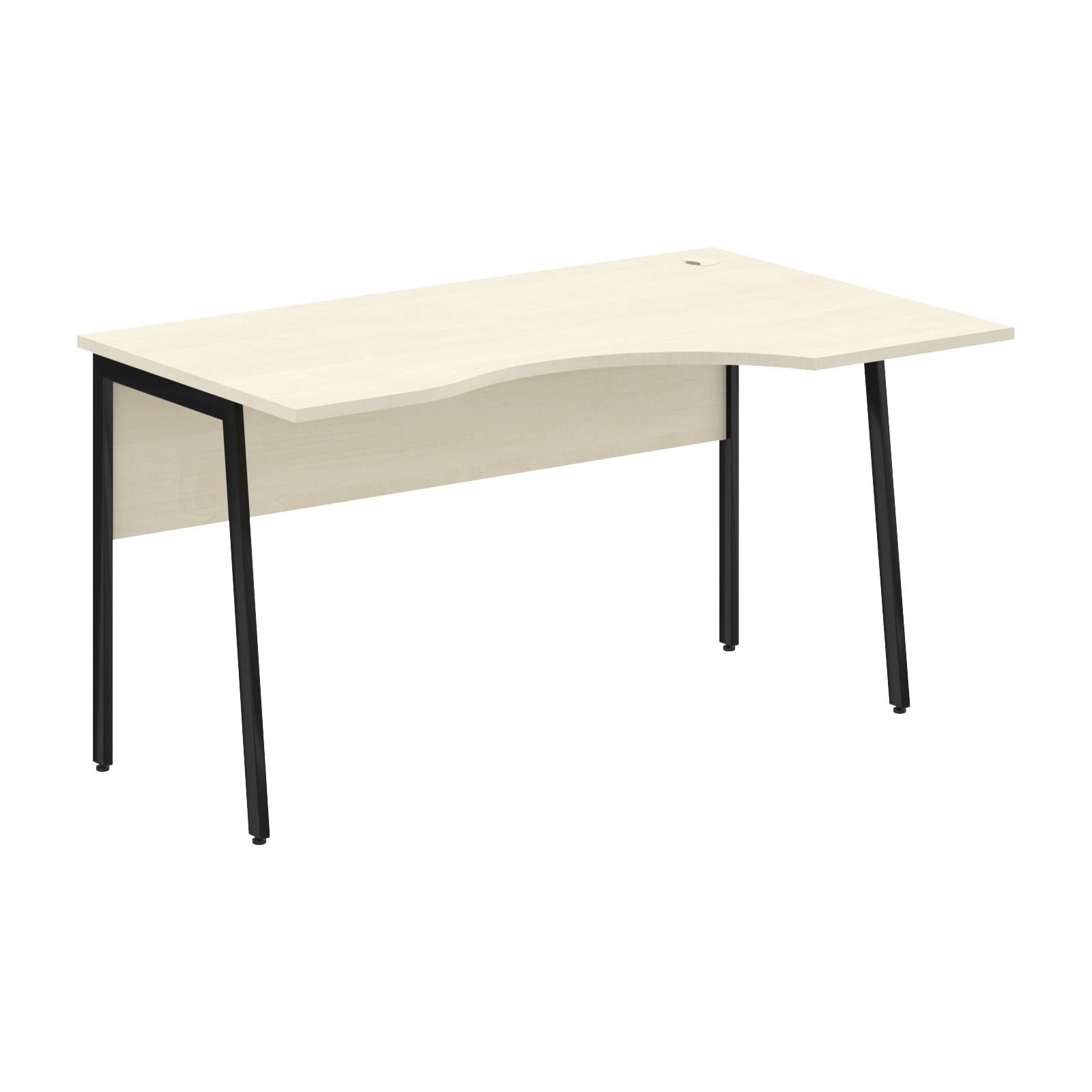 Стол прямой СА-2P(R) Клен*/Черный 1400х900х755 IMAGO PLUS
