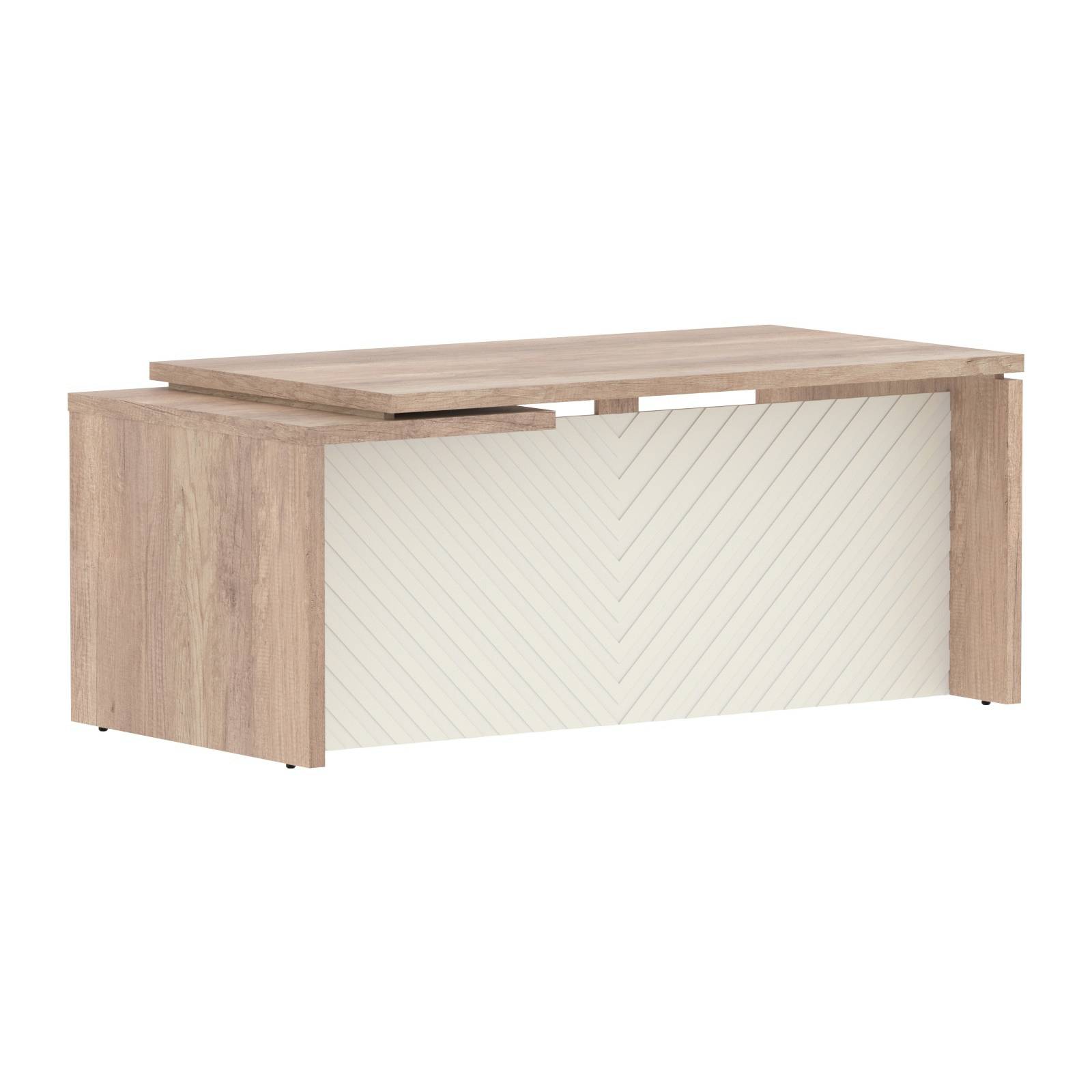 Стол руководителя TLCT 189(R) Дуб Каньон Z/Латте 1800х900х750 TORR LUX