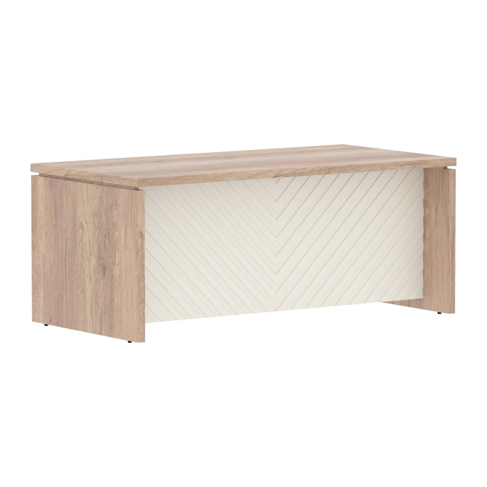 Стол руководителя TLST 189H Дуб Каньон Z/Латте 1800х900х750 TORR LUX