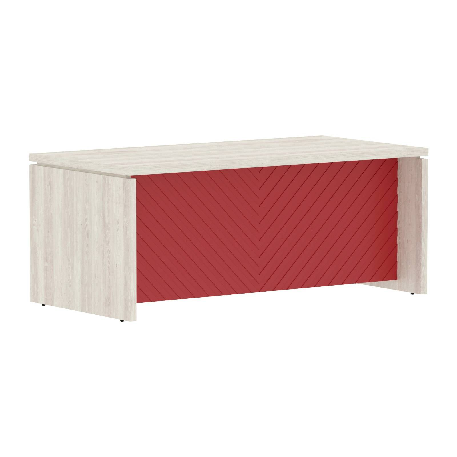 Стол руководителя TLST 189H Сосна Эдмонт Z/Красный 1800х900х750 TORR LUX