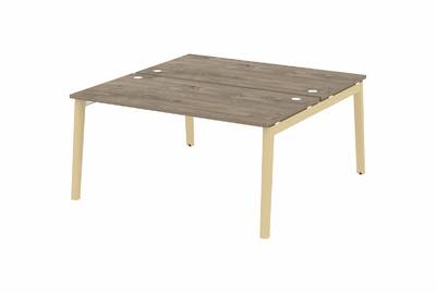 Рабочая станция на деревянных опорах Onix wood OW.D.RS-2.4.8