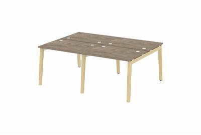 Рабочая станция на деревянных опорах Onix wood OW.D.RS-4.1.7