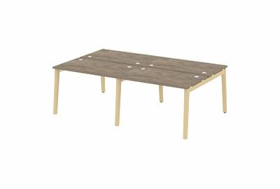 Рабочая станция на деревянных опорах Onix wood OW.D.RS-4.2.7