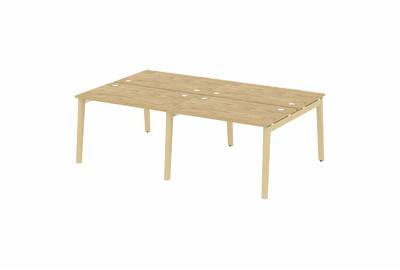 Рабочая станция на деревянных опорах Onix wood OW.D.RS-4.2.7