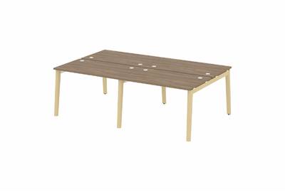 Рабочая станция на деревянных опорах Onix wood OW.D.RS-4.2.7