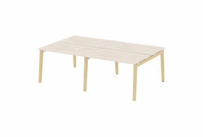 Рабочая станция на деревянных опорах Onix wood OW.D.RS-4.2.7