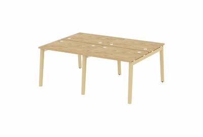 Рабочая станция на деревянных опорах Onix wood OW.D.RS-4.1.7