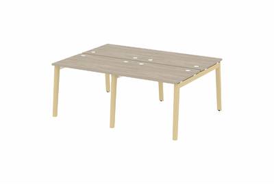 Рабочая станция на деревянных опорах Onix wood OW.D.RS-4.1.7
