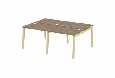 Рабочая станция на деревянных опорах Onix wood OW.D.RS-4.1.7