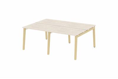 Рабочая станция на деревянных опорах Onix wood OW.D.RS-4.1.7