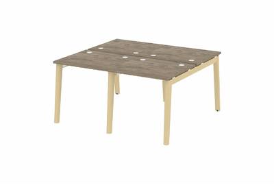 Рабочая станция на деревянных опорах Onix wood OW.D.RS-4.0.7
