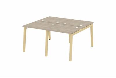Рабочая станция на деревянных опорах Onix wood OW.D.RS-4.0.7