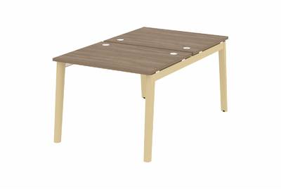 Рабочая станция на деревянных опорах Onix wood OW.D.RS-2.1.8