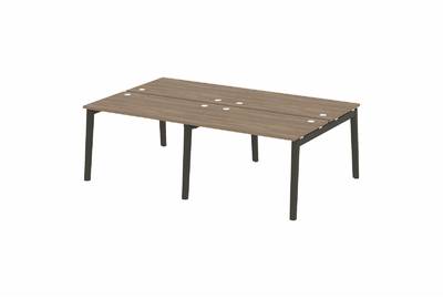 Рабочая станция на деревянных опорах Onix wood OW.D.RS-4.2.7