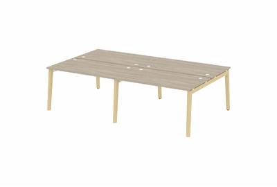 Рабочая станция на деревянных опорах Onix wood OW.D.RS-4.3.8