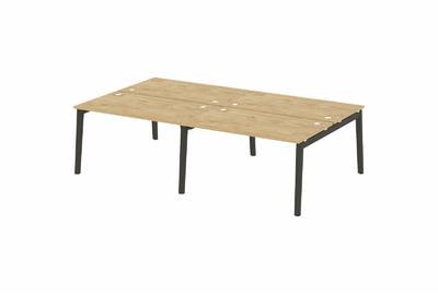 Рабочая станция на деревянных опорах Onix wood OW.D.RS-4.3.8