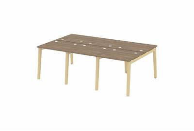 Рабочая станция на деревянных опорах Onix wood OW.D.RS-6.0.7