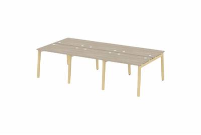 Рабочая станция на деревянных опорах Onix wood OW.D.RS-6.1.7
