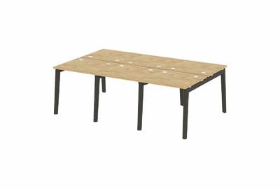 Рабочая станция на деревянных опорах Onix wood OW.D.RS-6.0.7