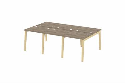 Рабочая станция на деревянных опорах Onix wood OW.D.RS-6.0.7