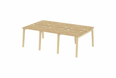 Рабочая станция на деревянных опорах Onix wood OW.D.RS-6.0.7
