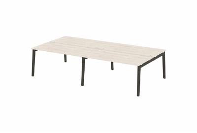 Рабочая станция на деревянных опорах Onix wood OW.D.RS-4.4.8