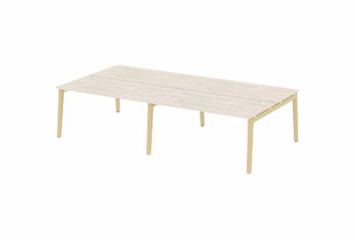 Рабочая станция на деревянных опорах Onix wood OW.D.RS-4.4.8