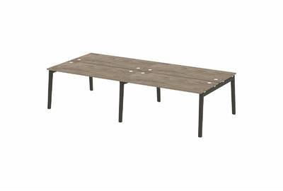 Рабочая станция на деревянных опорах Onix wood OW.D.RS-4.4.7