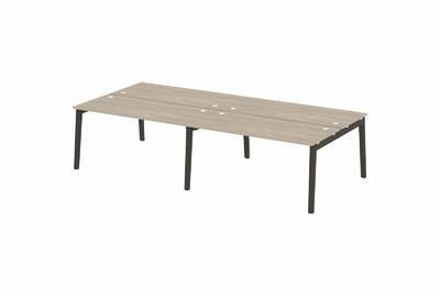 Рабочая станция на деревянных опорах Onix wood OW.D.RS-4.4.7