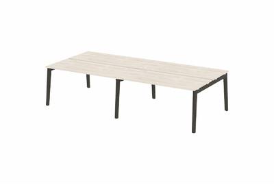 Рабочая станция на деревянных опорах Onix wood OW.D.RS-4.4.7