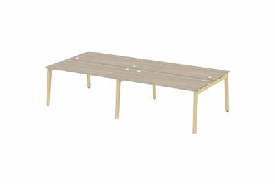 Рабочая станция на деревянных опорах Onix wood OW.D.RS-4.4.7