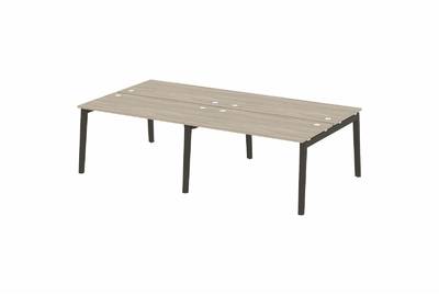 Рабочая станция на деревянных опорах Onix wood OW.D.RS-4.3.7